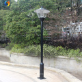 Poste de luz de jardín de patio Pole de luz al aire libre Post de lámpara LED decorativa clásica